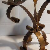 Chandelier wrought iron Art-popular with three arms old