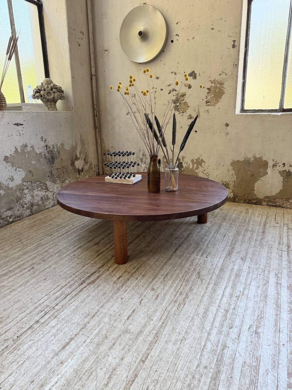 50s round tripod coffee table