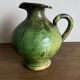 Provence 1950 jar in green glazed earthenware