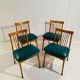 Vintage dining chairs, set of four, Italy 1960s