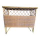 Vintage wicker bar stool set
