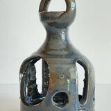 Vintage Handcrafted Stoneware Candle Holder