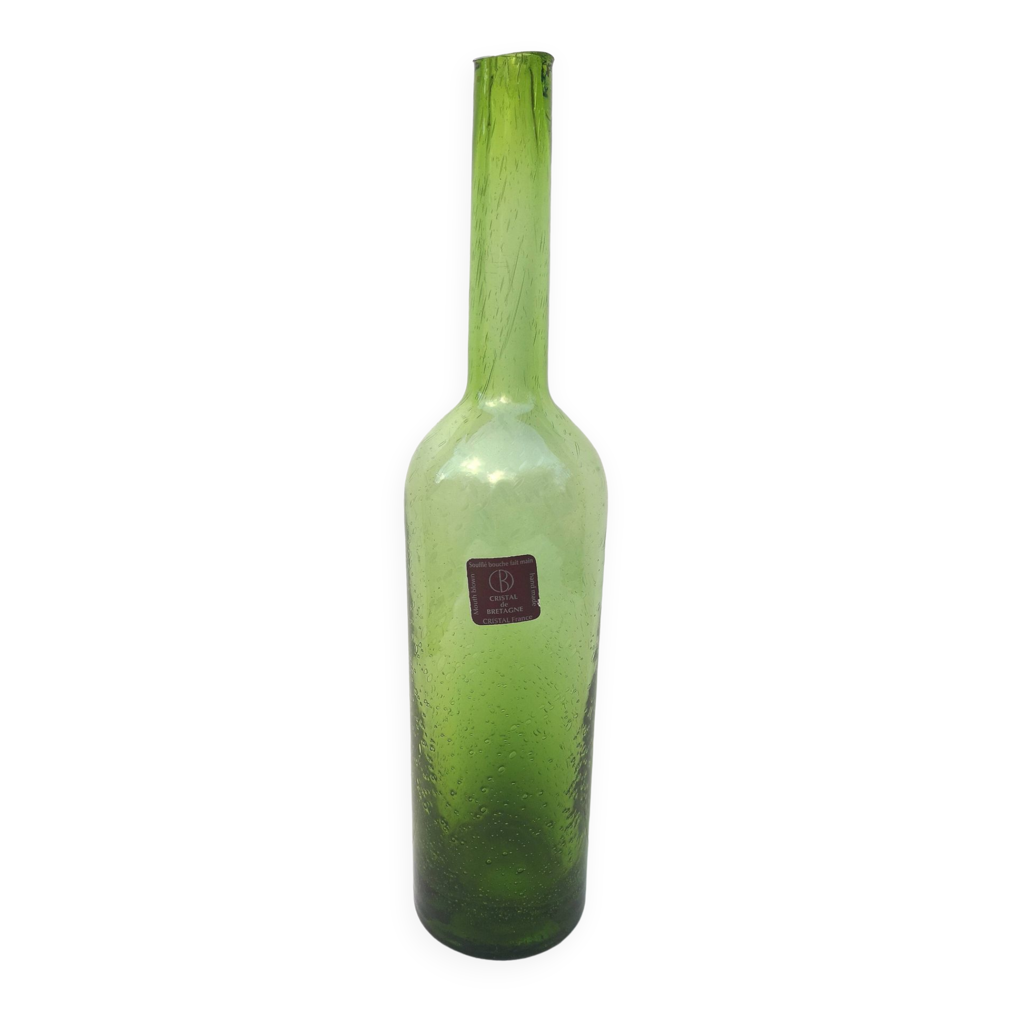 Bubble glass bottle carafe