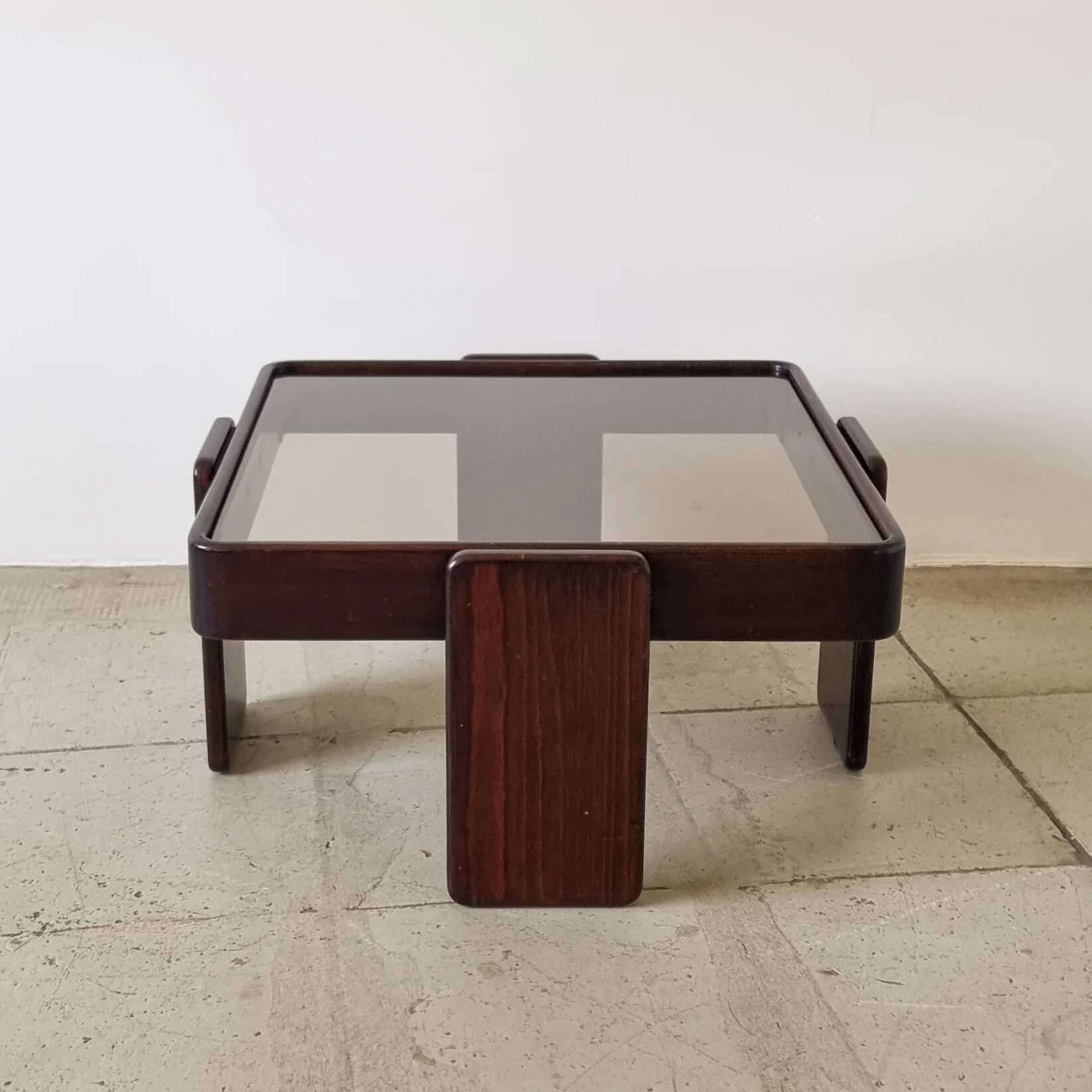 Stackable nesting tables by Gianfranco Frattini for Cassina (set of 3)