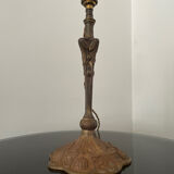 Lampe art nouveau 1900 en bronze