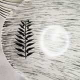 Vintage french 1960s stalins toledo - toledo dessert bowls black olive leaf