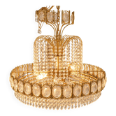 Grand lustre cascade attribué à Palwa de 60 cm