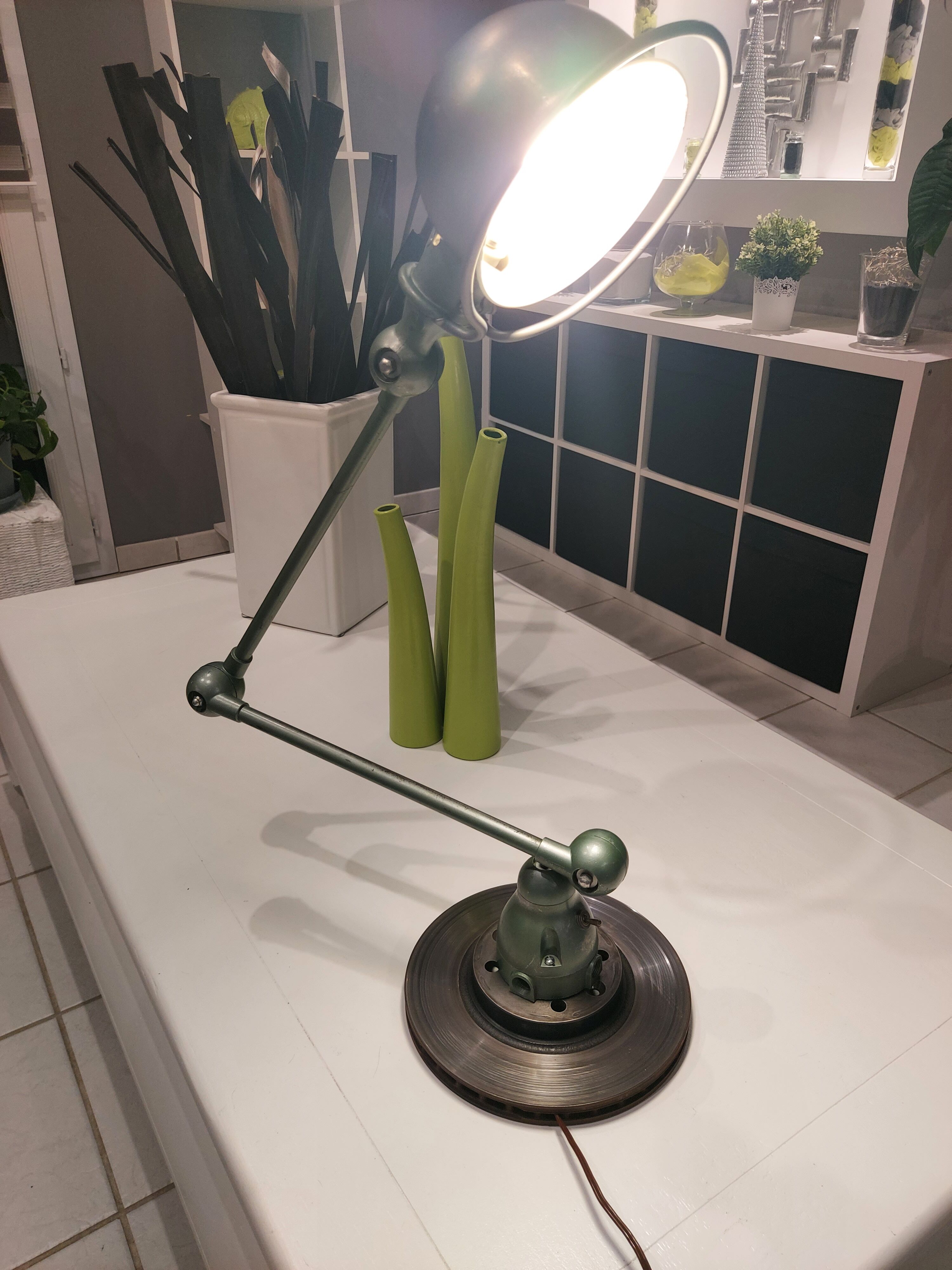 Industrial lamp by Jean Louis Domecq for Jielde, vintage 1950s