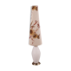 Glass floor lamp with floral shade, 1960s