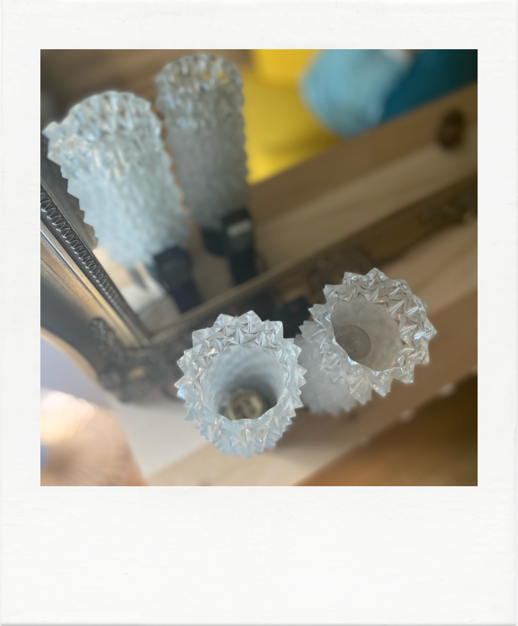 Pair of black and gold wall lamps  50