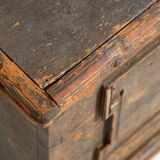 Antique chest with pearl grey patina (c.1900) #28