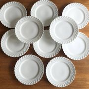 10 dessert plates in Limoges porcelain Haviland model Torse