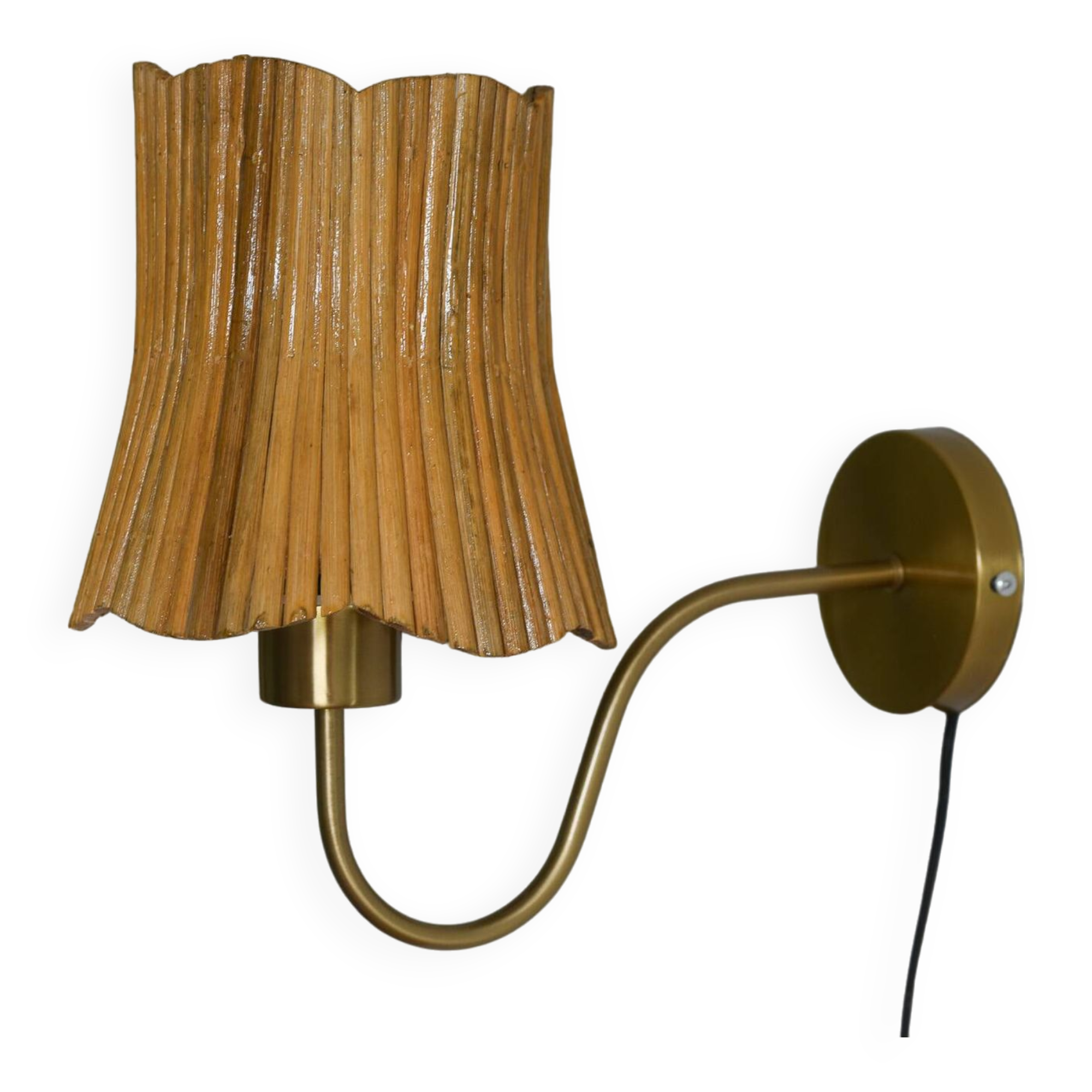 Mid century Modern Wall Sconce Lamp Floral Shape