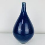 Vintage blue ceramic vase