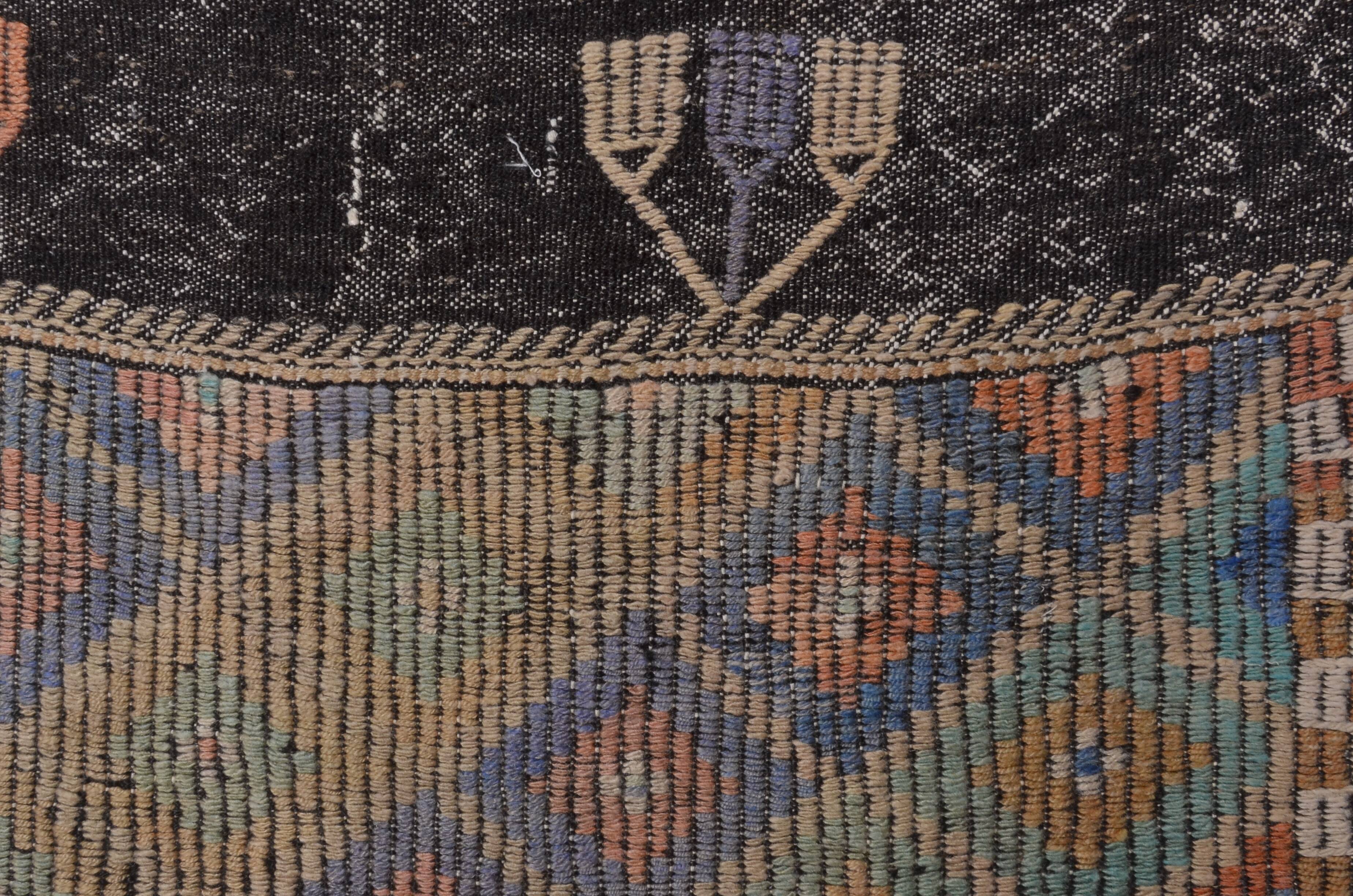 Handwoven Tribal Oushak Kilim Rug sku 1896