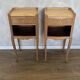Pair of airbrushed bedside tables