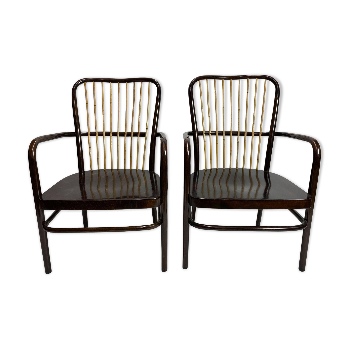 Pair of armchairs model A413F by Josef Frank for Thonet-Mundus