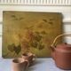 Peinture huile sur carton ancienne
