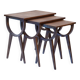 Tables gigognes gigognes du milieu du siècle avec parquet en chêne, France des années 1950