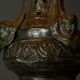 Antique Table Lamp in Patinated Brass and Silver, 19th Century