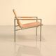 Paire de fauteuils "SZ02" cuir beige naturel par Martin Visser pour Spectru