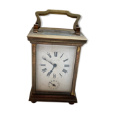 Ancienne pendule d'officier Marcks&Co Ltd squelette antic Clock horlogerie XIX