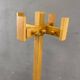 Freestanding mid-century pine coat rack, solid wood, 1970s, Europe