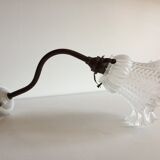 Porcelain and brass sconce