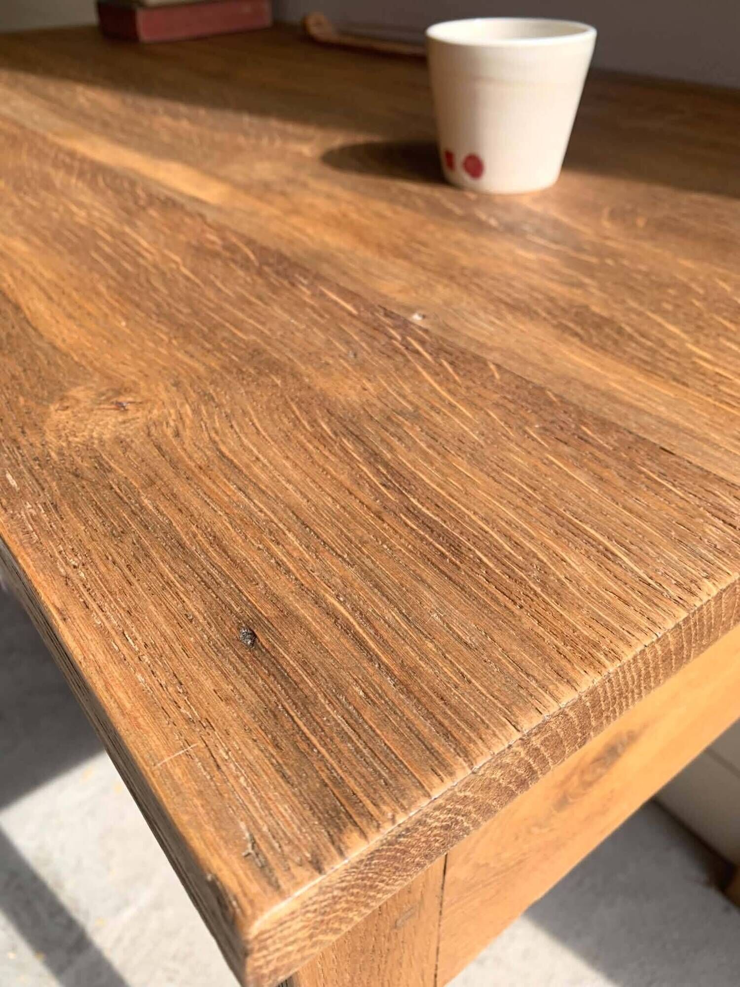 3-drawer oak desk