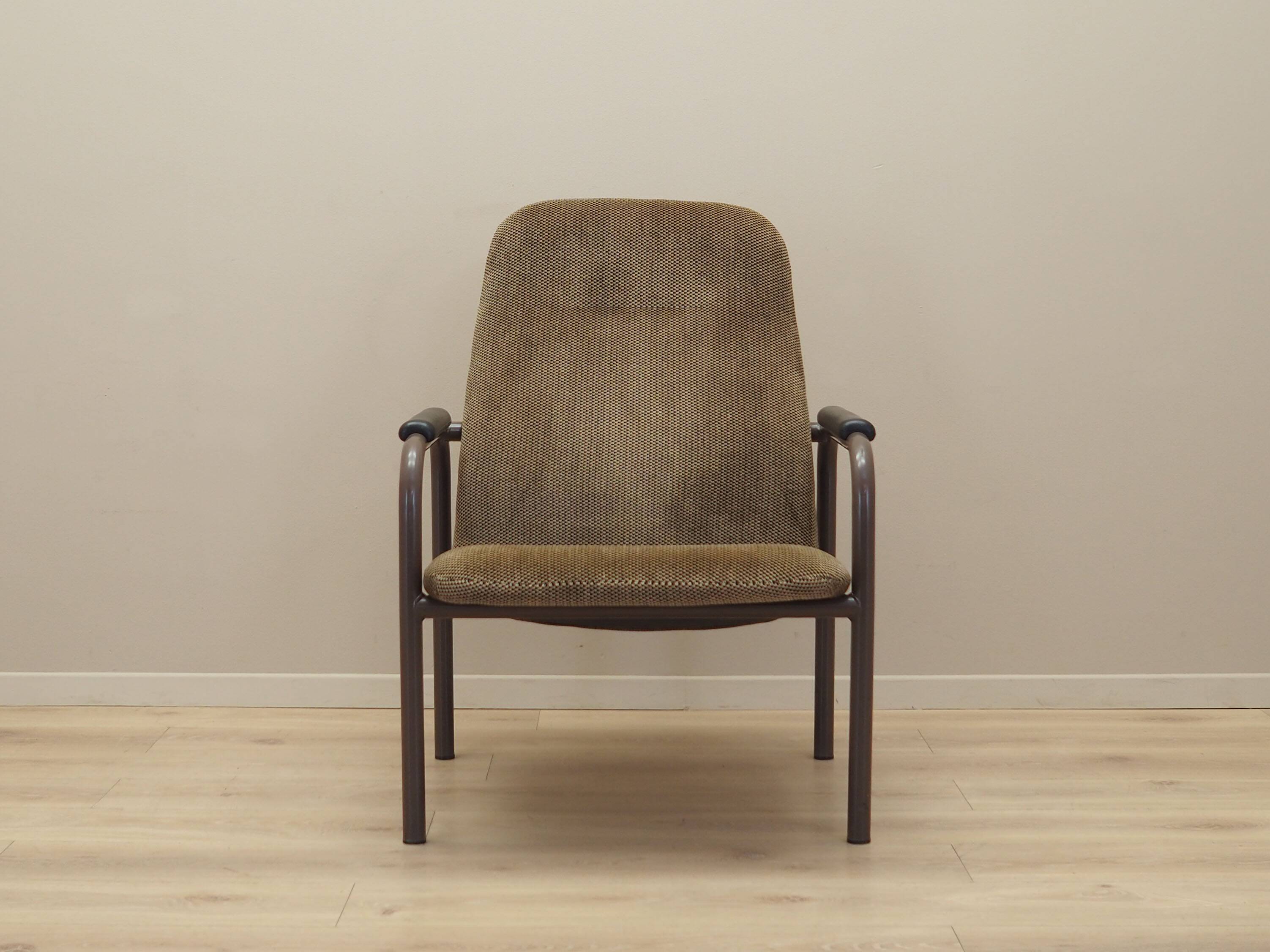 Brown armchair, Danish design, 1960s, production: Denmark