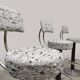 Italian bar stools in boucle fabric by Pedrali, 1970.