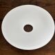 Vintage suspension lampshade in white opaline.