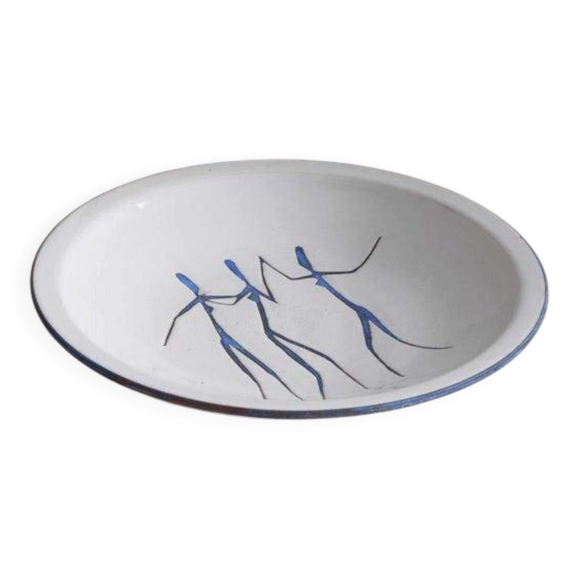 Hans Wagner large decorative ceramic bowl from the 1950s