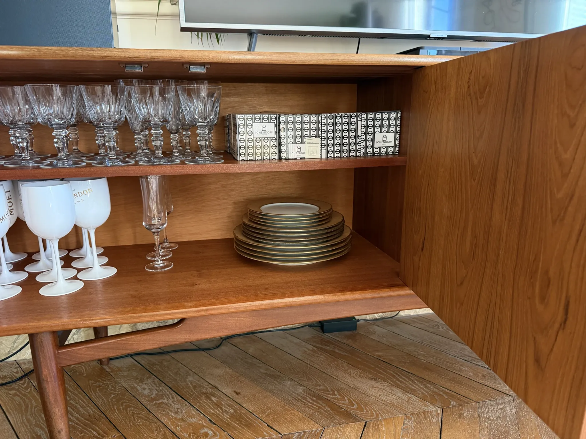 Vintage Scandinavian teak sideboard by G Plan, 1960.