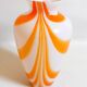 Orange Murano vase by Carlo Moretti 1970s Height 36 cm
