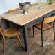 Farm table, early 20th fir bistro countryside
