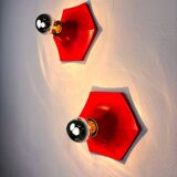 Pair of Hoffmeister Space-Age Wall Lights, Germany, 1970s