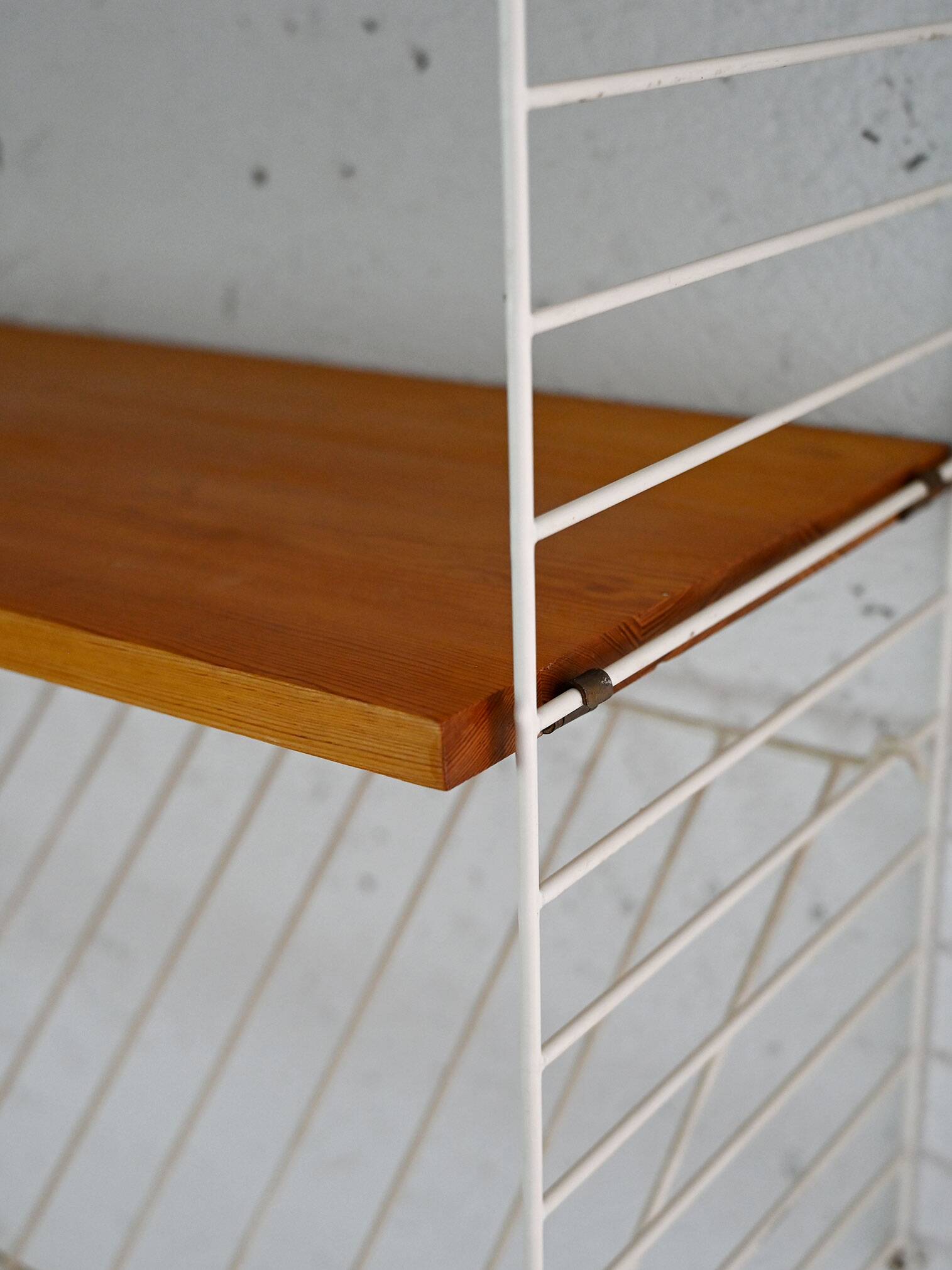 Vintage shelves with metal frame