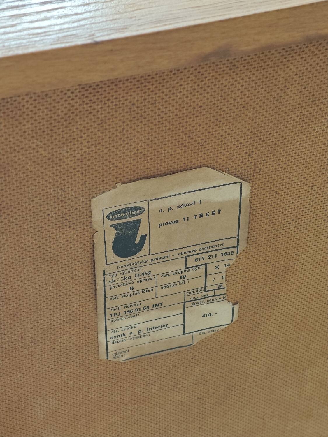 U-452 pink sideboard by Jiri Jiroutek for Interier Praha 1960