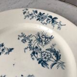 large round flat Terre de Fer Longwy model "YCHO" late nineteenth