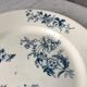 large round flat Terre de Fer Longwy model "YCHO" late nineteenth