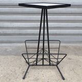 Porte-revue en fer et faïence, 1970