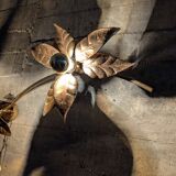 Wall lamp with three flowers by Willy Daro, Belgium, 1970s