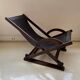 Vintage leather sling chair, 1980s