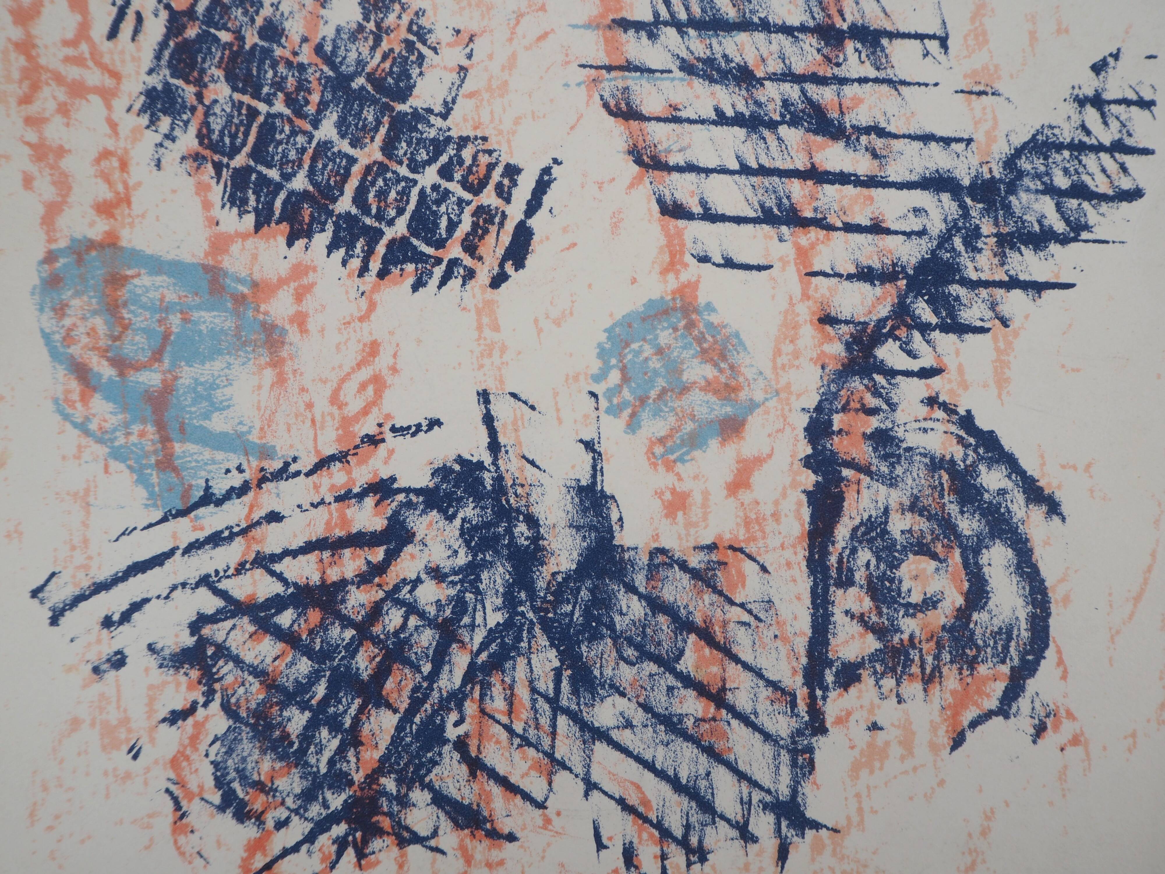 Max ernst : homage à l'automne - lithographie originale