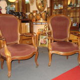 2 fauteuils acajou Louis Philippe