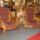 2 mahogany armchairs louis philippe