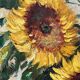 Still life with sunflowers. Signed.