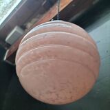 pink opaline pendant light