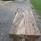 Old walnut workbench
